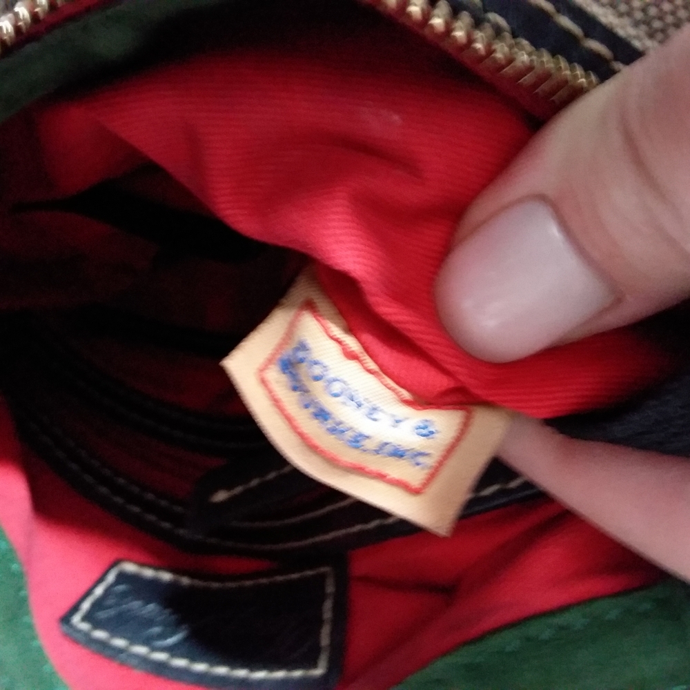 Dooney & Bourke Canvas Signature Db Crossbody Bag - image 4